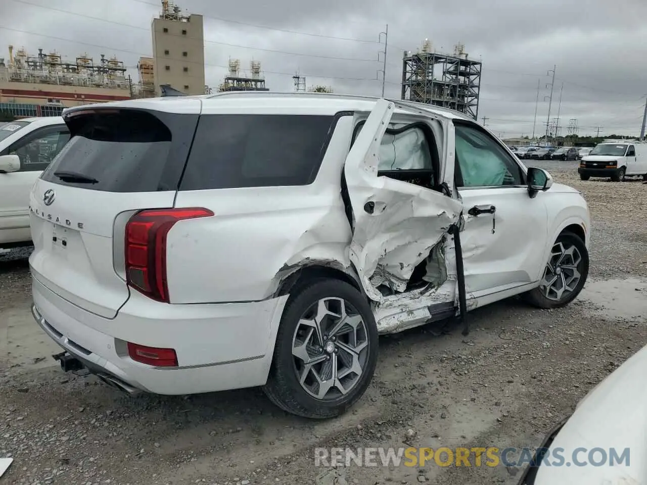 3 Photograph of a damaged car KM8R74HE3MU295647 HYUNDAI PALISADE 2021