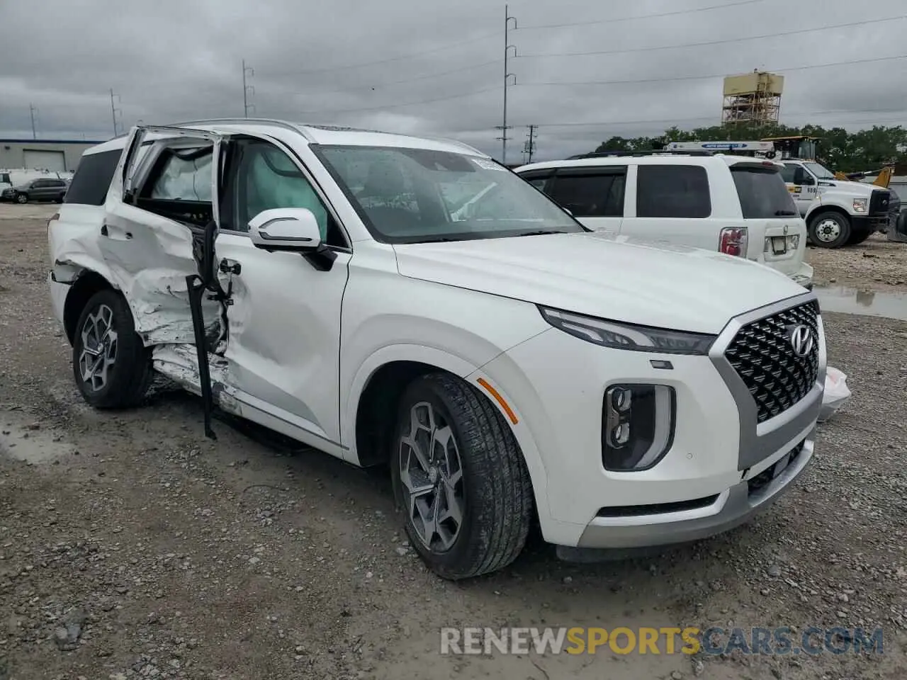4 Photograph of a damaged car KM8R74HE3MU295647 HYUNDAI PALISADE 2021