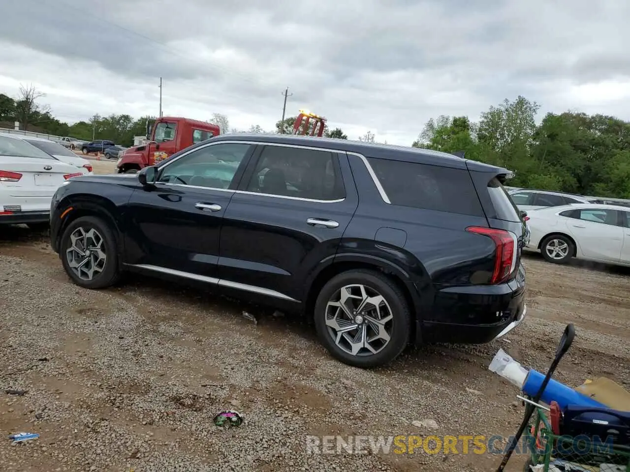 2 Photograph of a damaged car KM8R74HE7MU324910 HYUNDAI PALISADE 2021