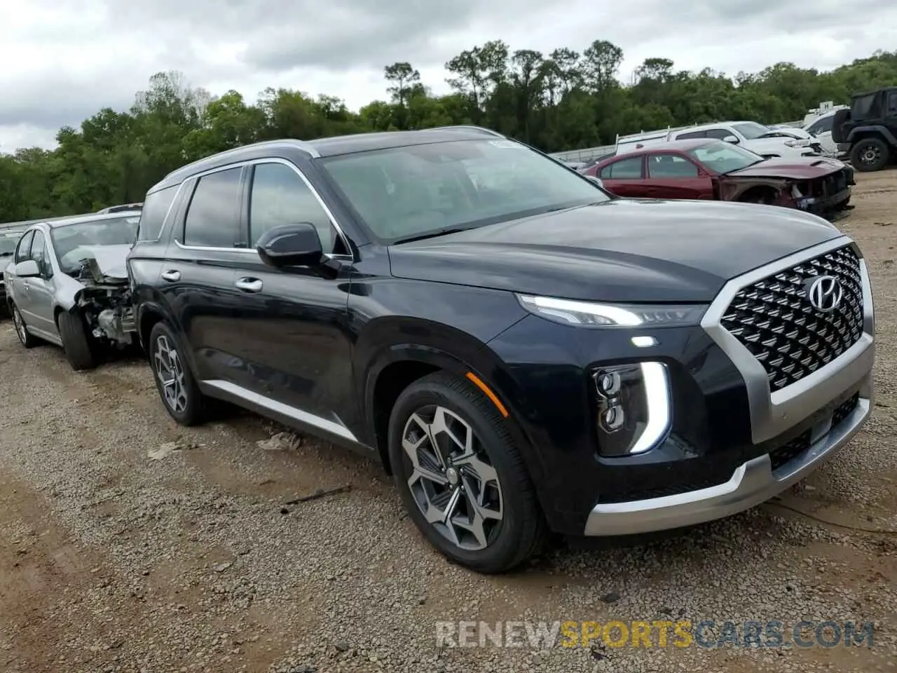 4 Photograph of a damaged car KM8R74HE7MU324910 HYUNDAI PALISADE 2021