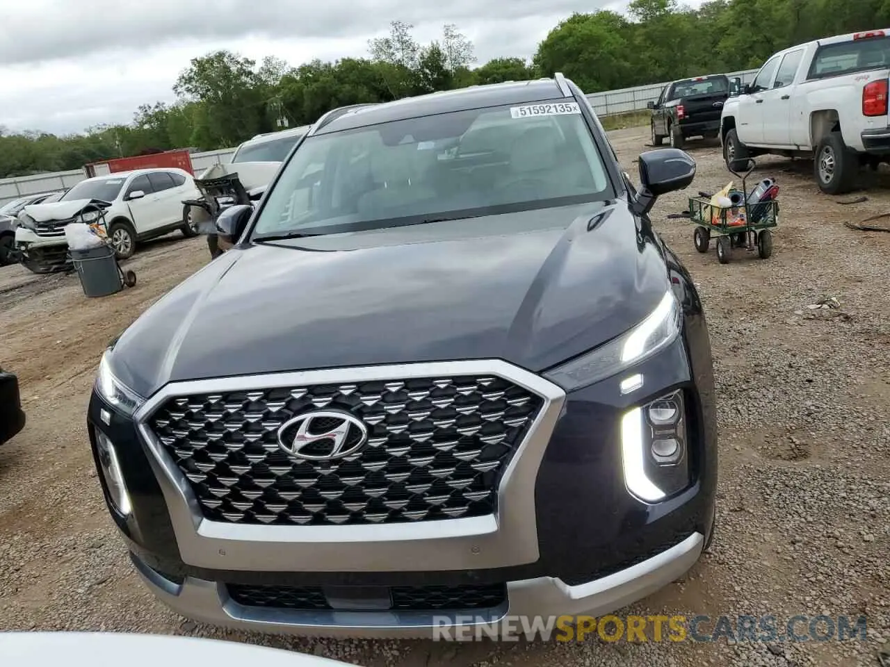 5 Photograph of a damaged car KM8R74HE7MU324910 HYUNDAI PALISADE 2021