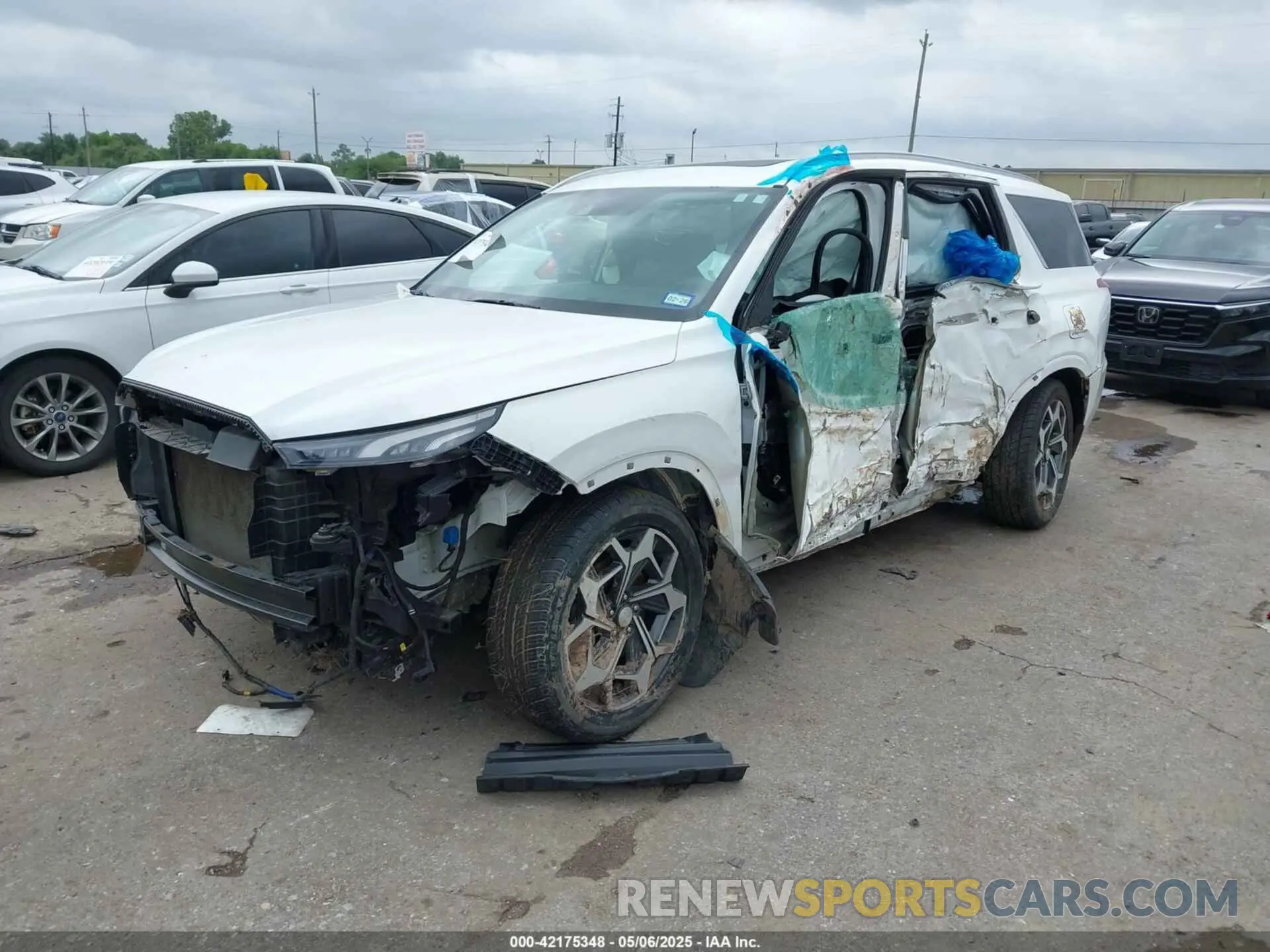 2 Photograph of a damaged car KM8R74HEXMU256974 HYUNDAI PALISADE 2021