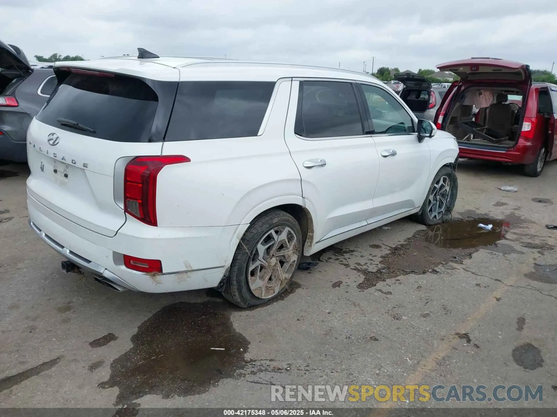 4 Photograph of a damaged car KM8R74HEXMU256974 HYUNDAI PALISADE 2021