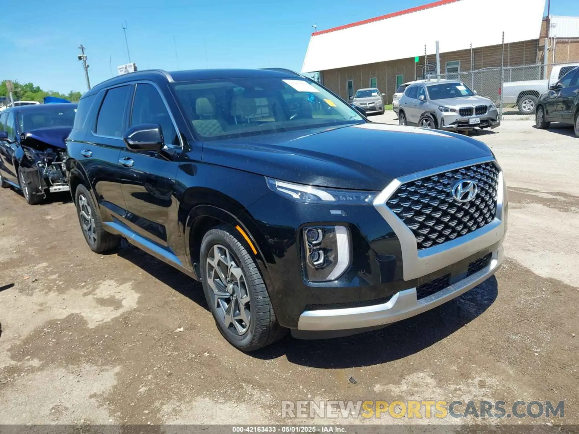 1 Photograph of a damaged car KM8R7DHE0MU206472 HYUNDAI PALISADE 2021
