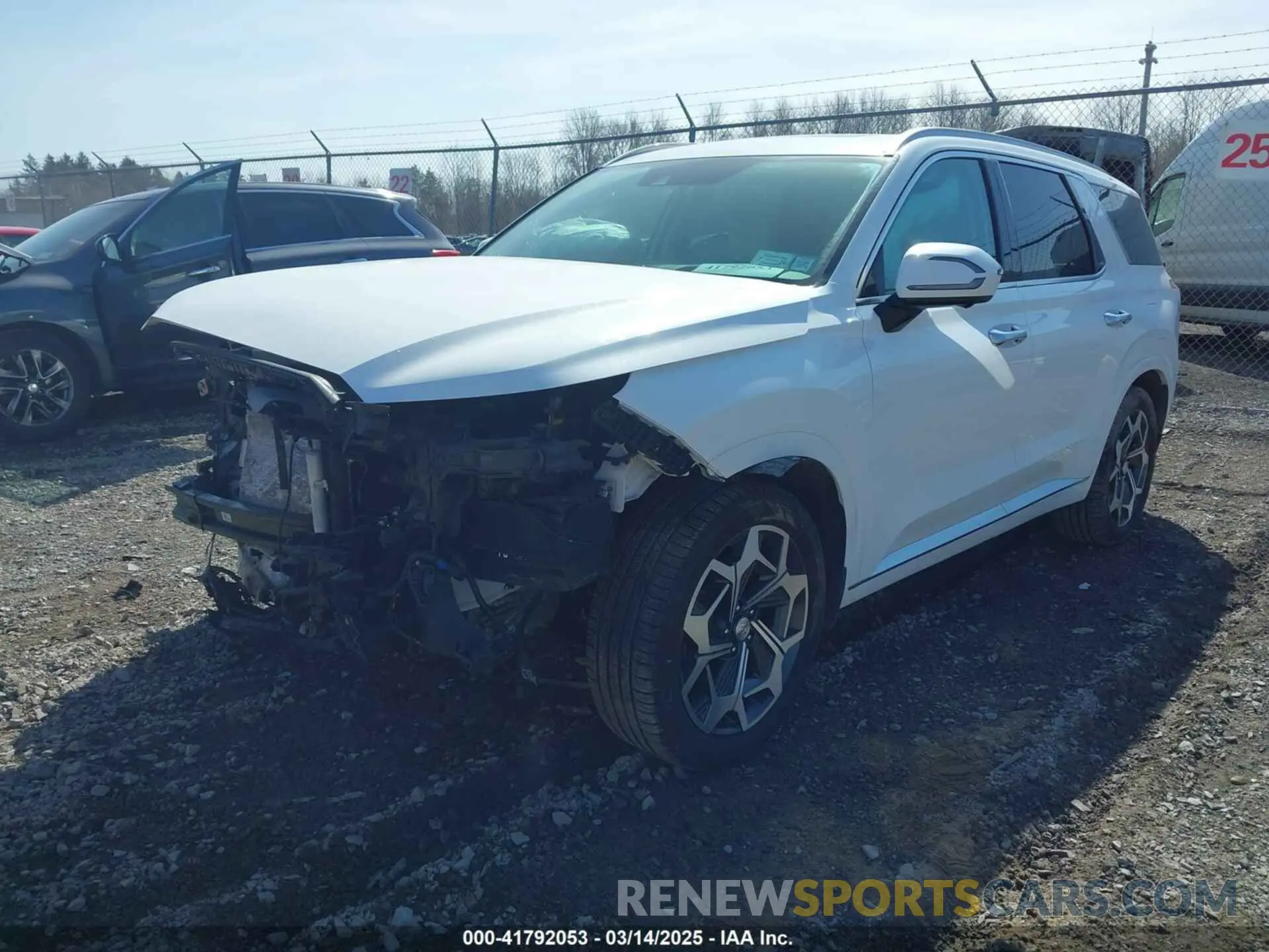 2 Photograph of a damaged car KM8R7DHE1MU275087 HYUNDAI PALISADE 2021