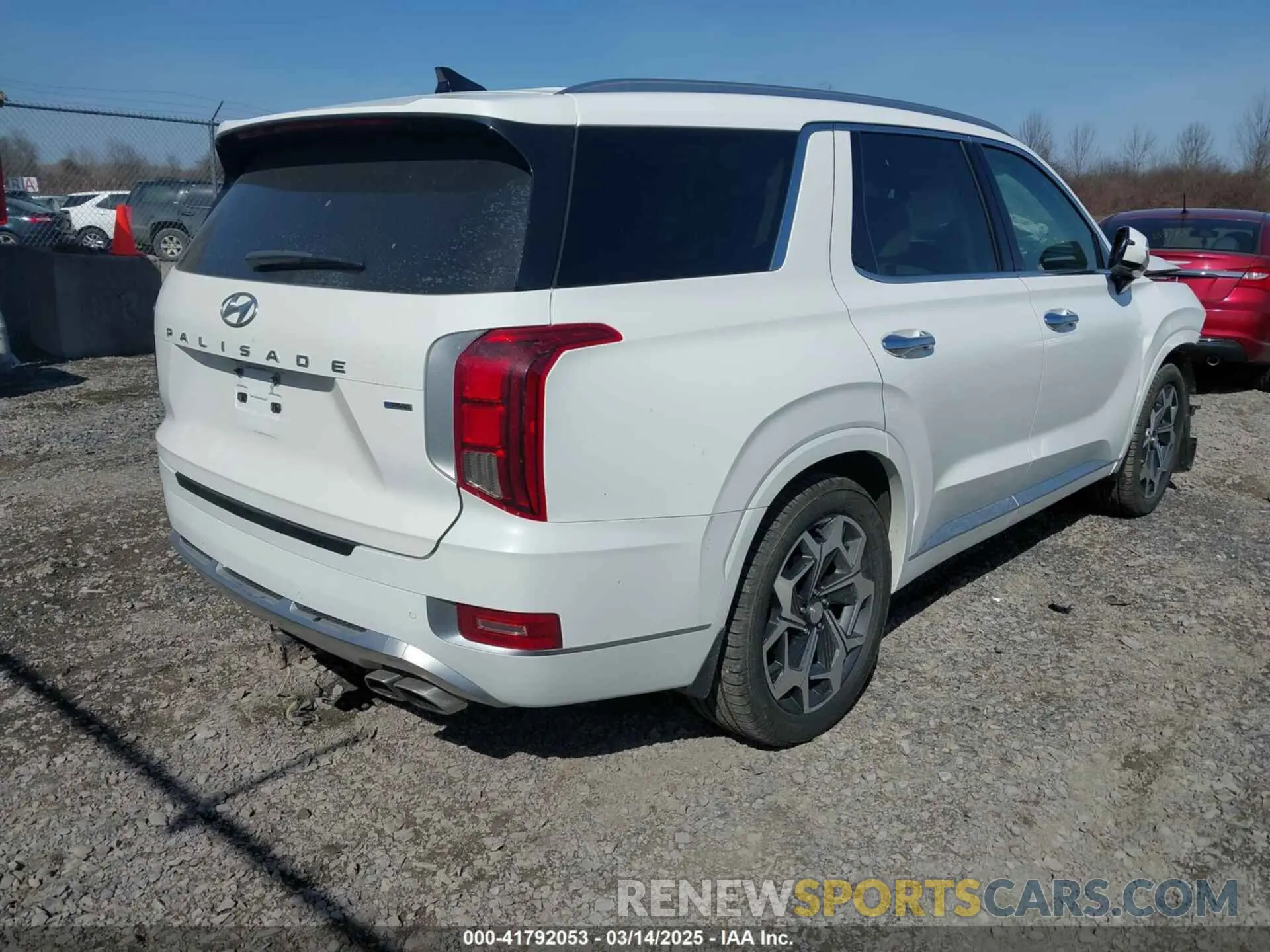 4 Photograph of a damaged car KM8R7DHE1MU275087 HYUNDAI PALISADE 2021