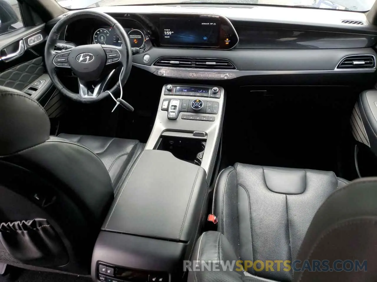 8 Photograph of a damaged car KM8R7DHE1MU334039 HYUNDAI PALISADE 2021