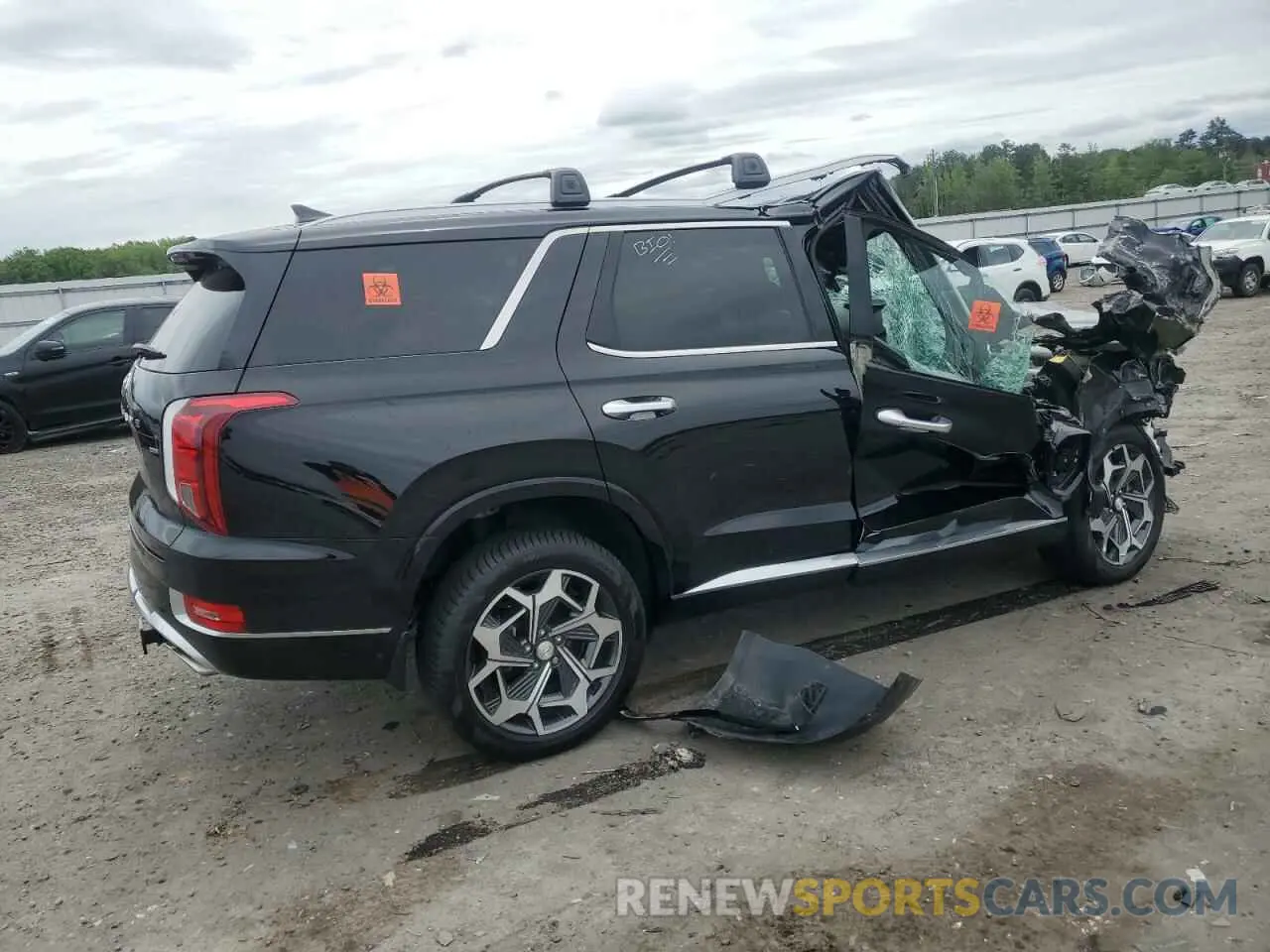 3 Photograph of a damaged car KM8R7DHE5MU245218 HYUNDAI PALISADE 2021