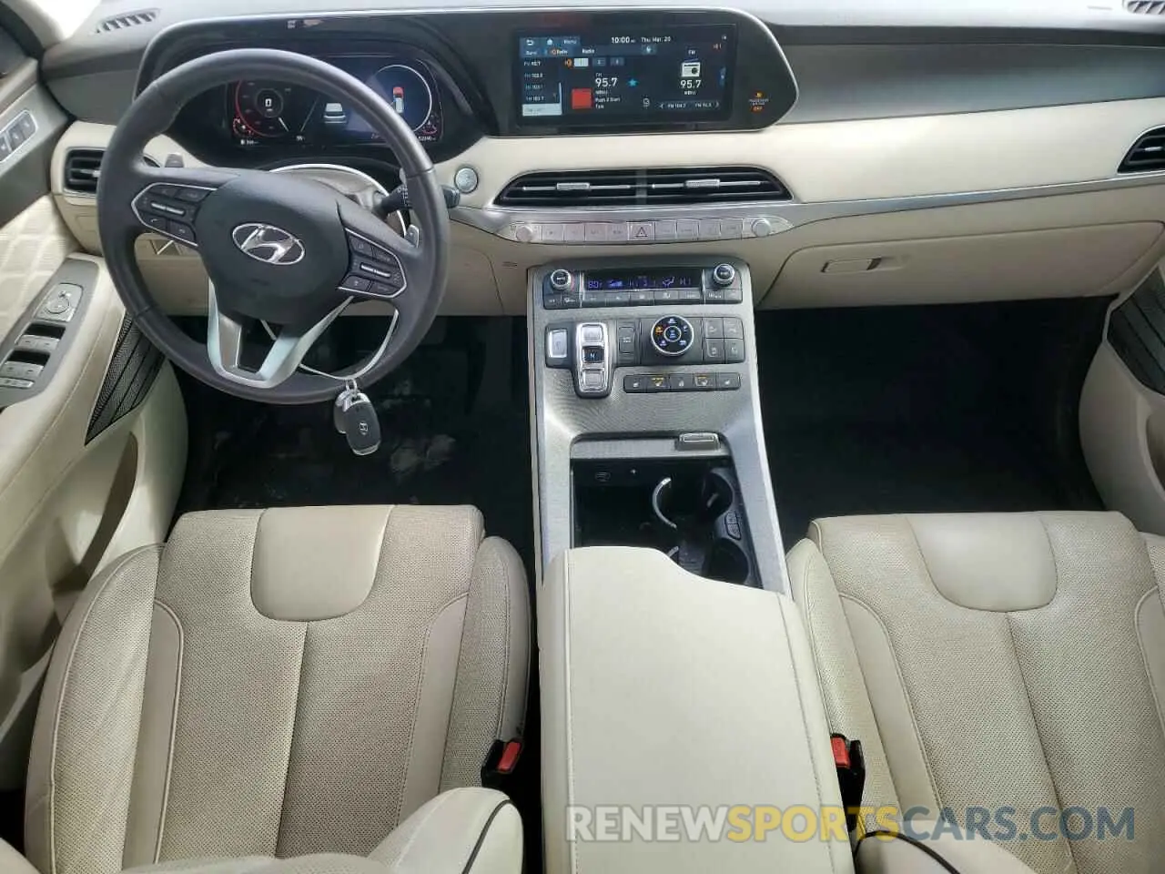 8 Photograph of a damaged car KM8R7DHE5MU266831 HYUNDAI PALISADE 2021