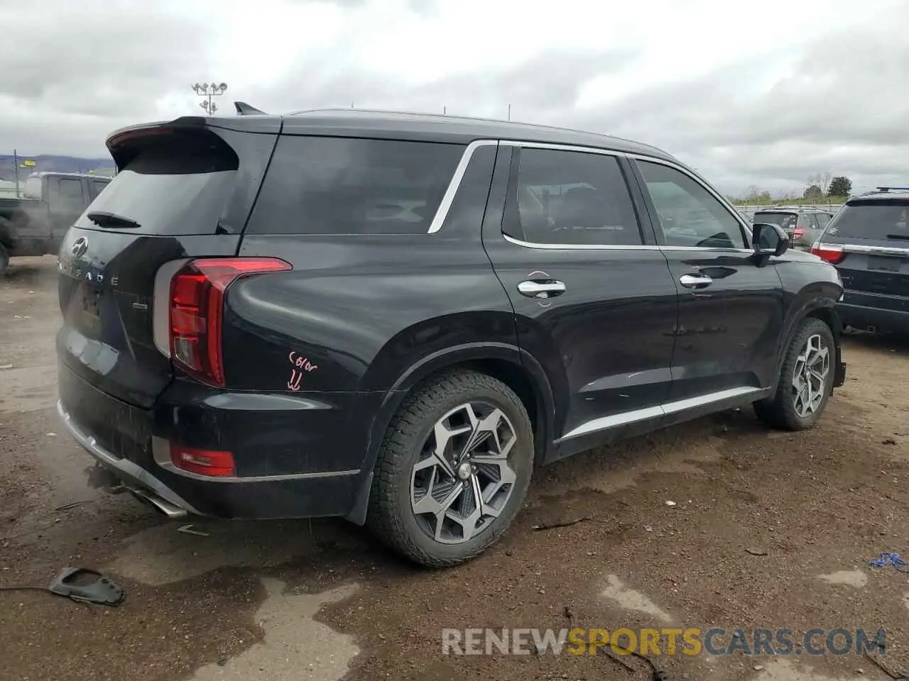 3 Photograph of a damaged car KM8R7DHE6MU274792 HYUNDAI PALISADE 2021