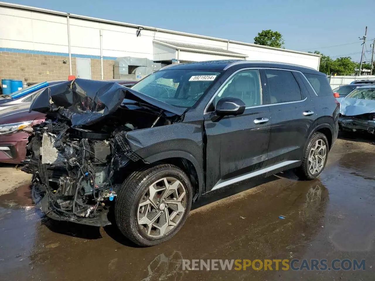 1 Photograph of a damaged car KM8R7DHE8MU174578 HYUNDAI PALISADE 2021