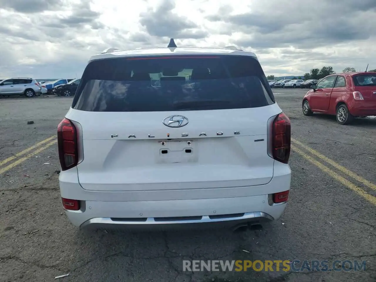 6 Photograph of a damaged car KM8R7DHE8MU318937 HYUNDAI PALISADE 2021
