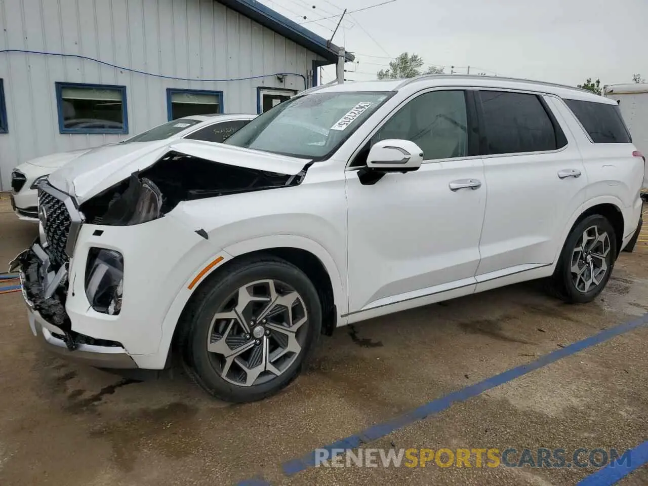 1 Photograph of a damaged car KM8R7DHE9MU225005 HYUNDAI PALISADE 2021