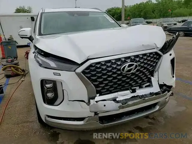 14 Photograph of a damaged car KM8R7DHE9MU225005 HYUNDAI PALISADE 2021