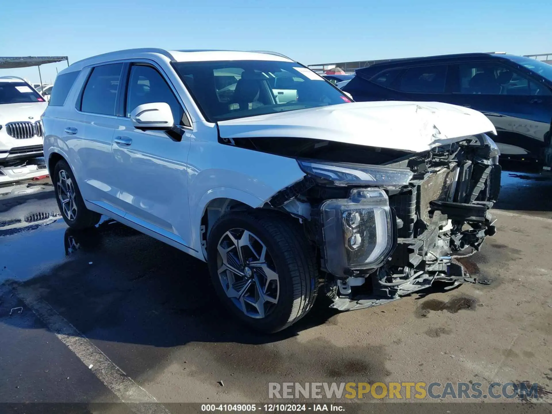 1 Photograph of a damaged car KM8R7DHE9MU227398 HYUNDAI PALISADE 2021