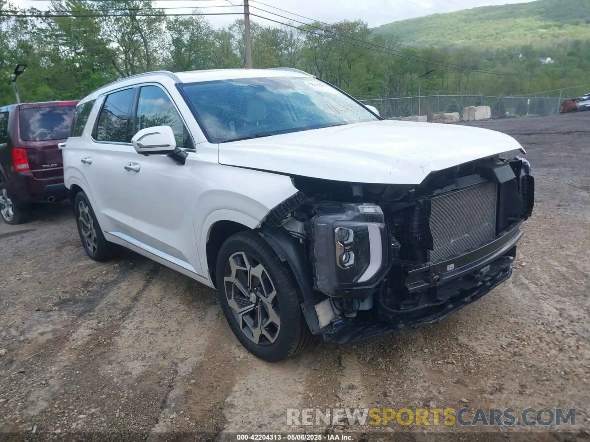 1 Photograph of a damaged car KM8R7DHEXMU183458 HYUNDAI PALISADE 2021