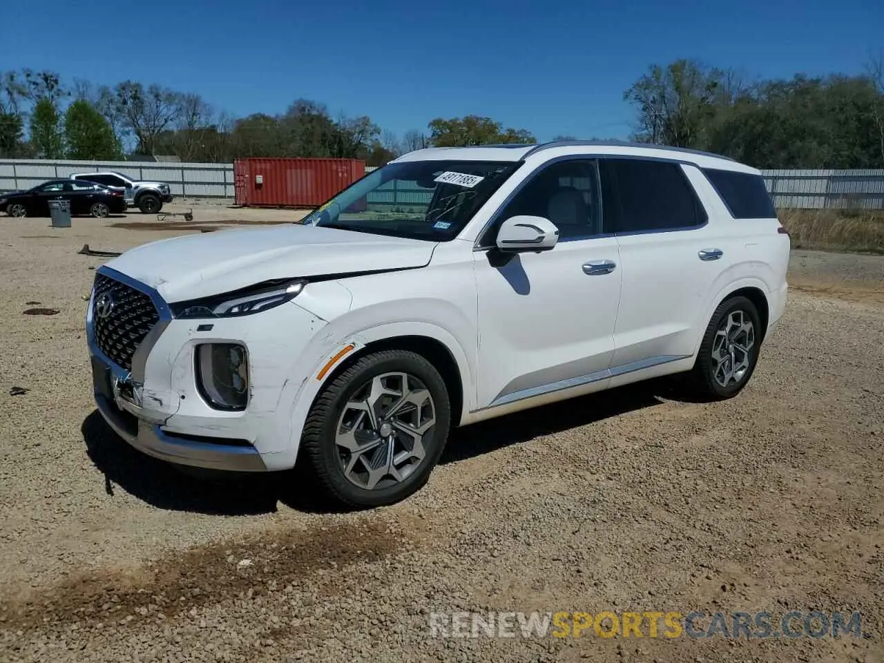 1 Photograph of a damaged car KM8R7DHEXMU228740 HYUNDAI PALISADE 2021