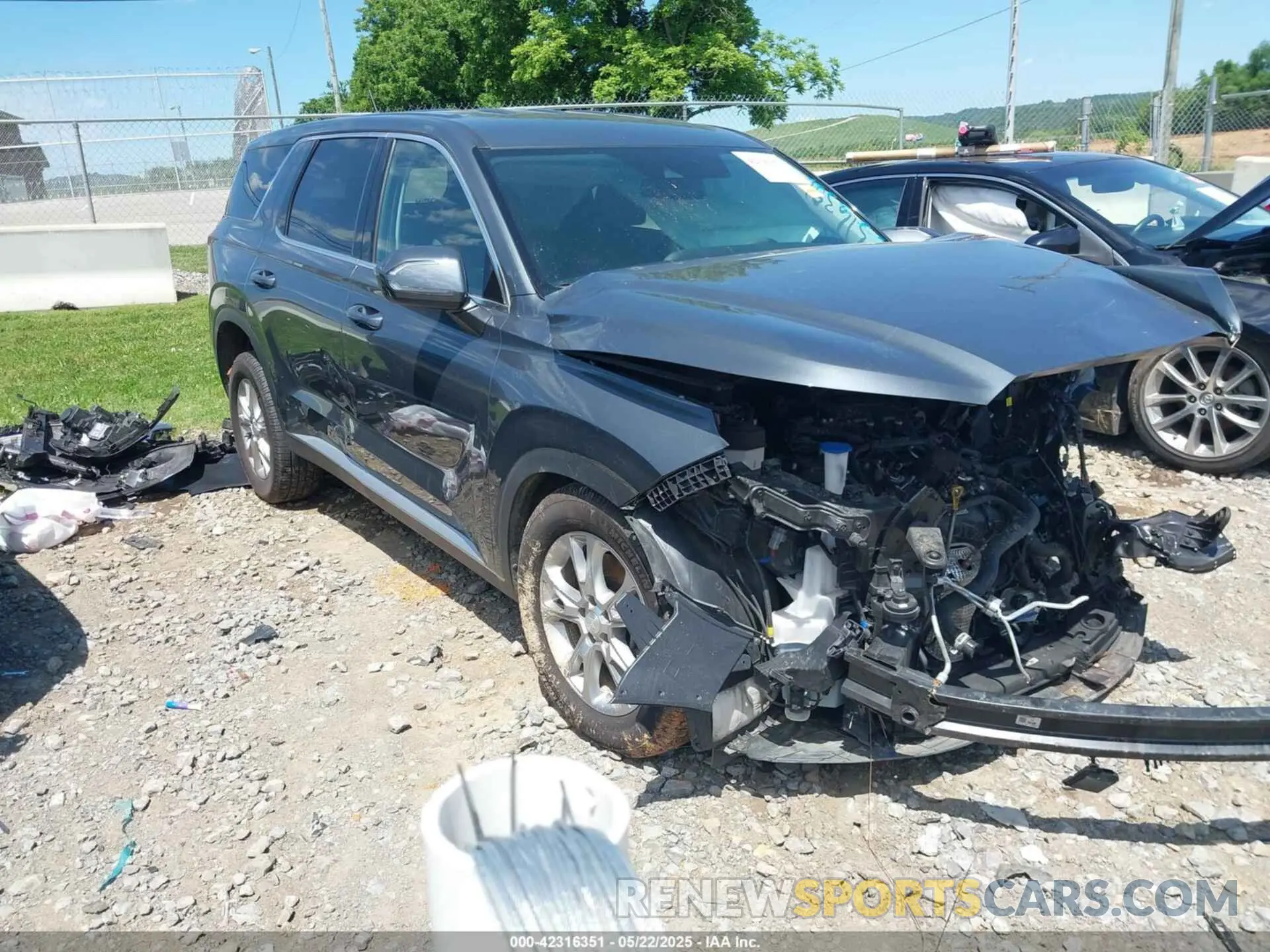 1 Photograph of a damaged car KM8R14HEXNU362988 HYUNDAI PALISADE 2022