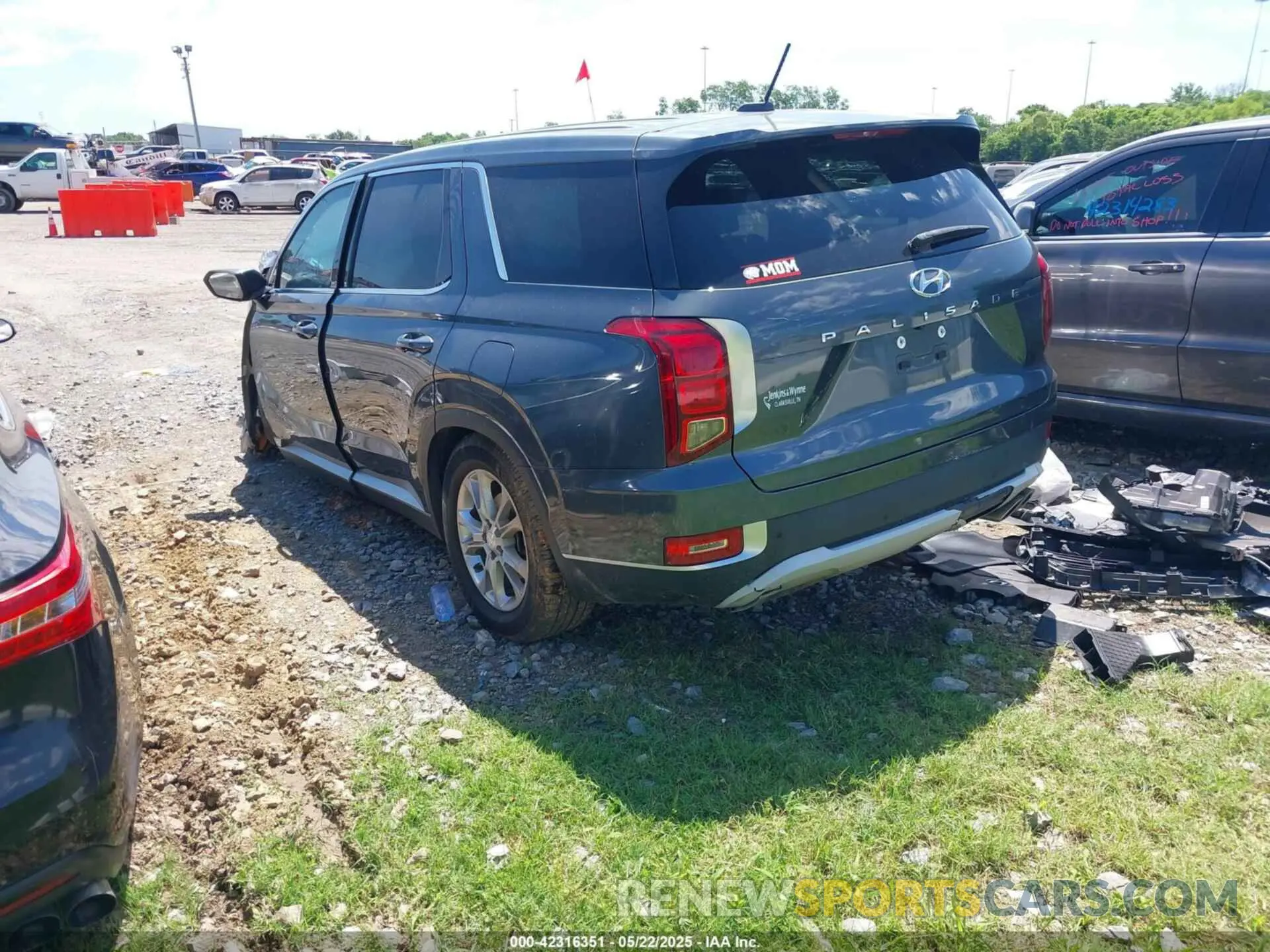 3 Photograph of a damaged car KM8R14HEXNU362988 HYUNDAI PALISADE 2022