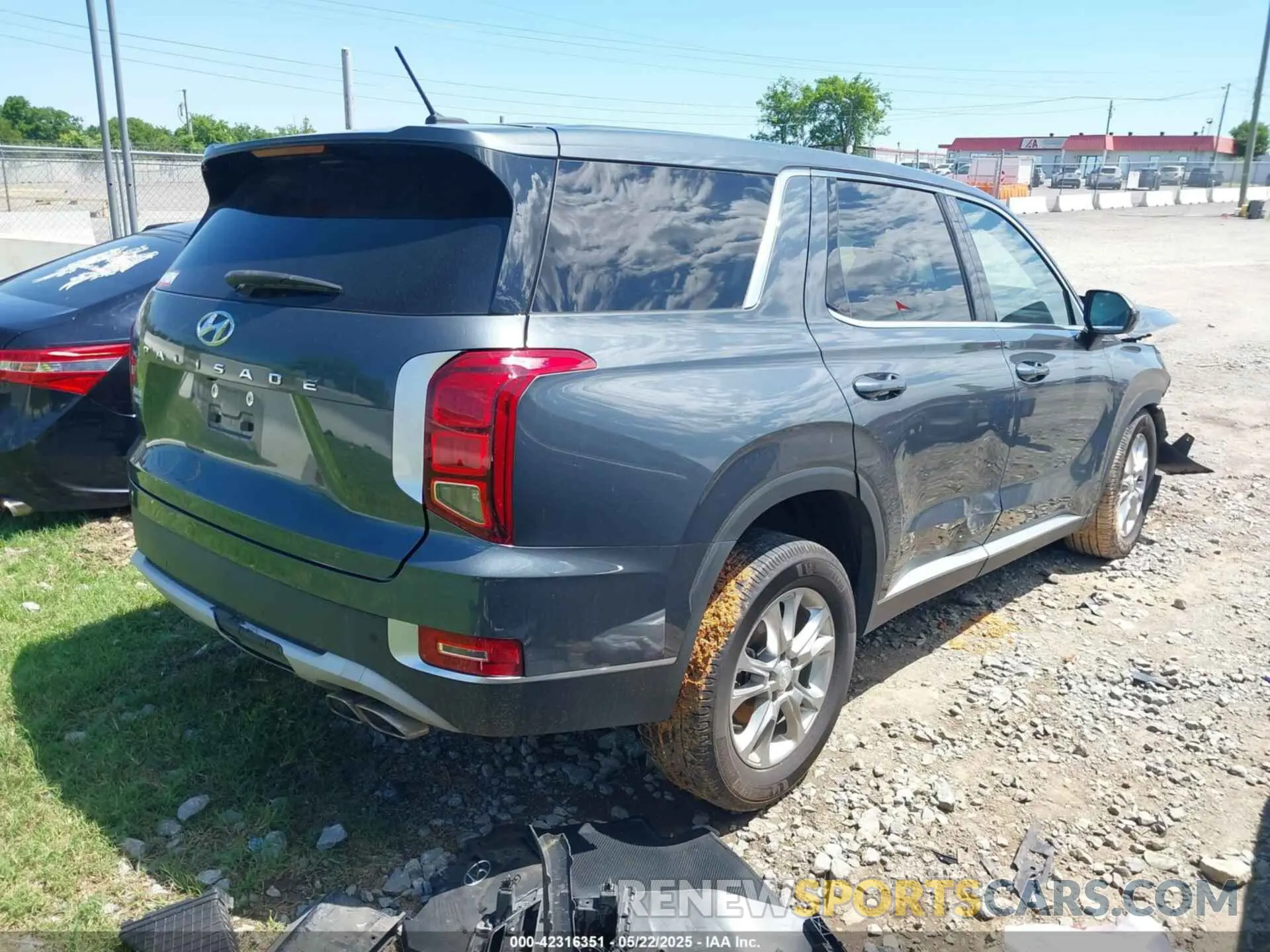 4 Photograph of a damaged car KM8R14HEXNU362988 HYUNDAI PALISADE 2022