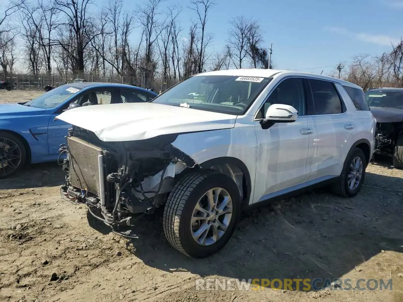 1 Photograph of a damaged car KM8R1DHE9NU380057 HYUNDAI PALISADE 2022