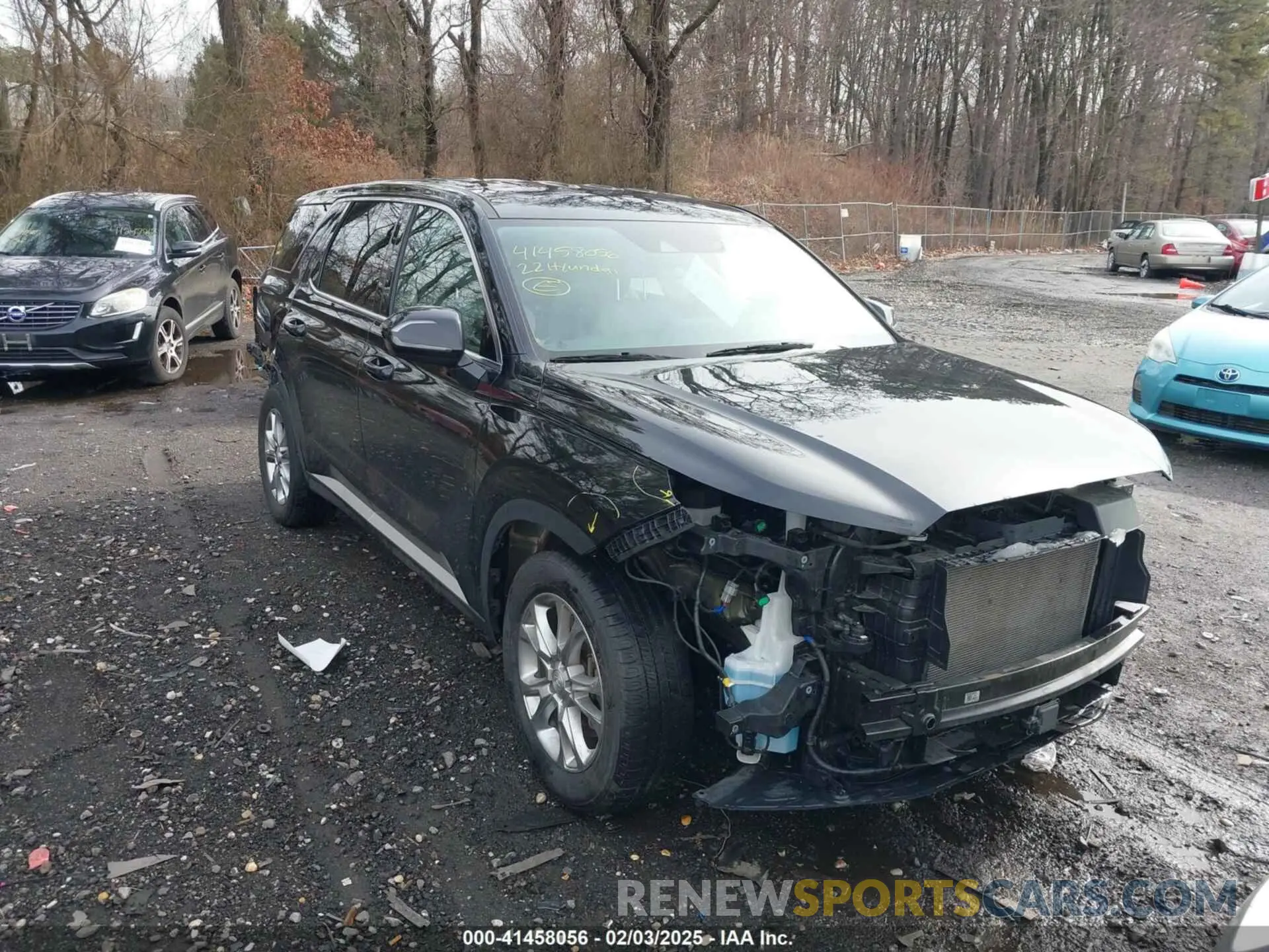 1 Photograph of a damaged car KM8R1DHE9NU393679 HYUNDAI PALISADE 2022
