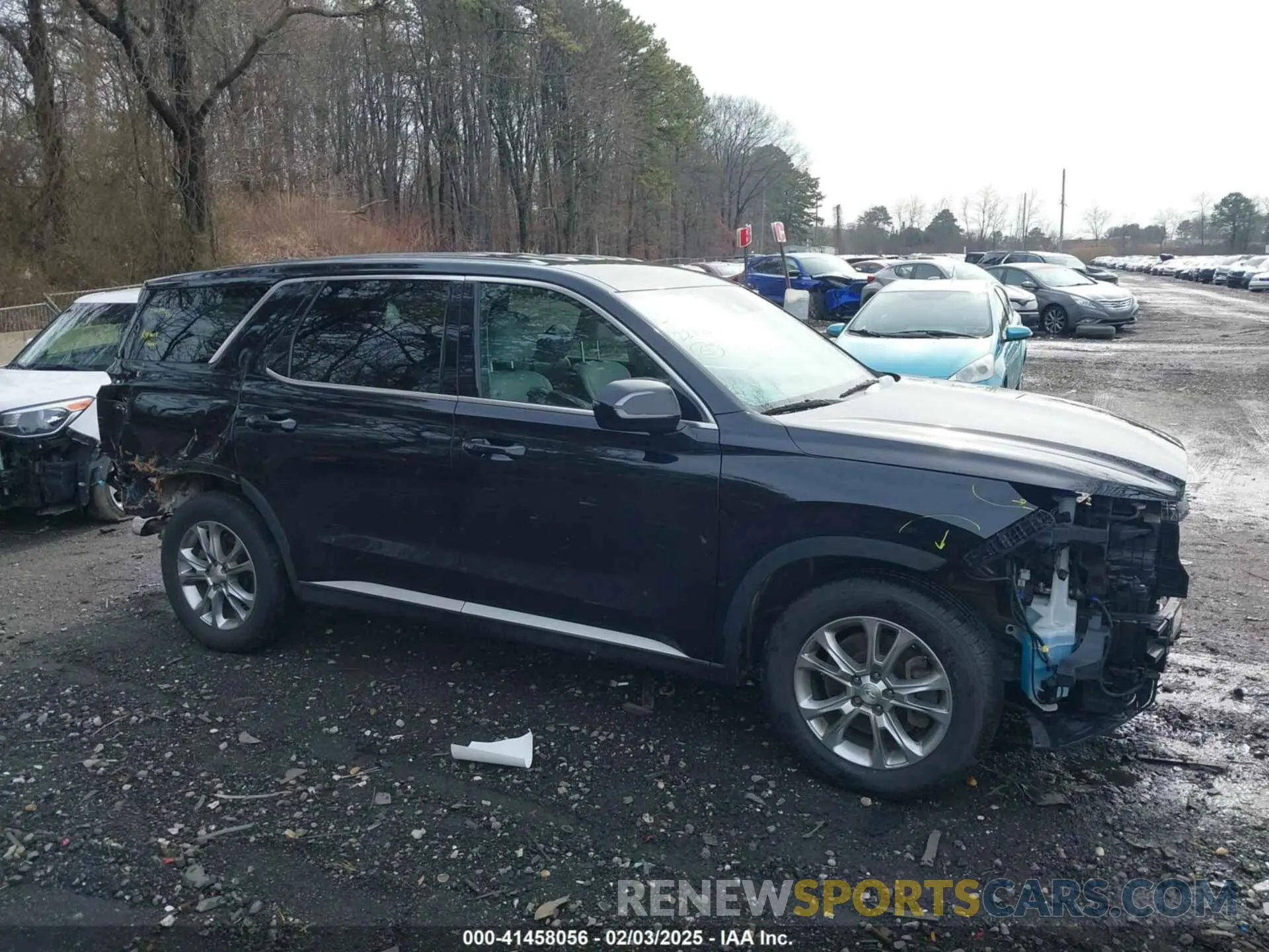 13 Photograph of a damaged car KM8R1DHE9NU393679 HYUNDAI PALISADE 2022