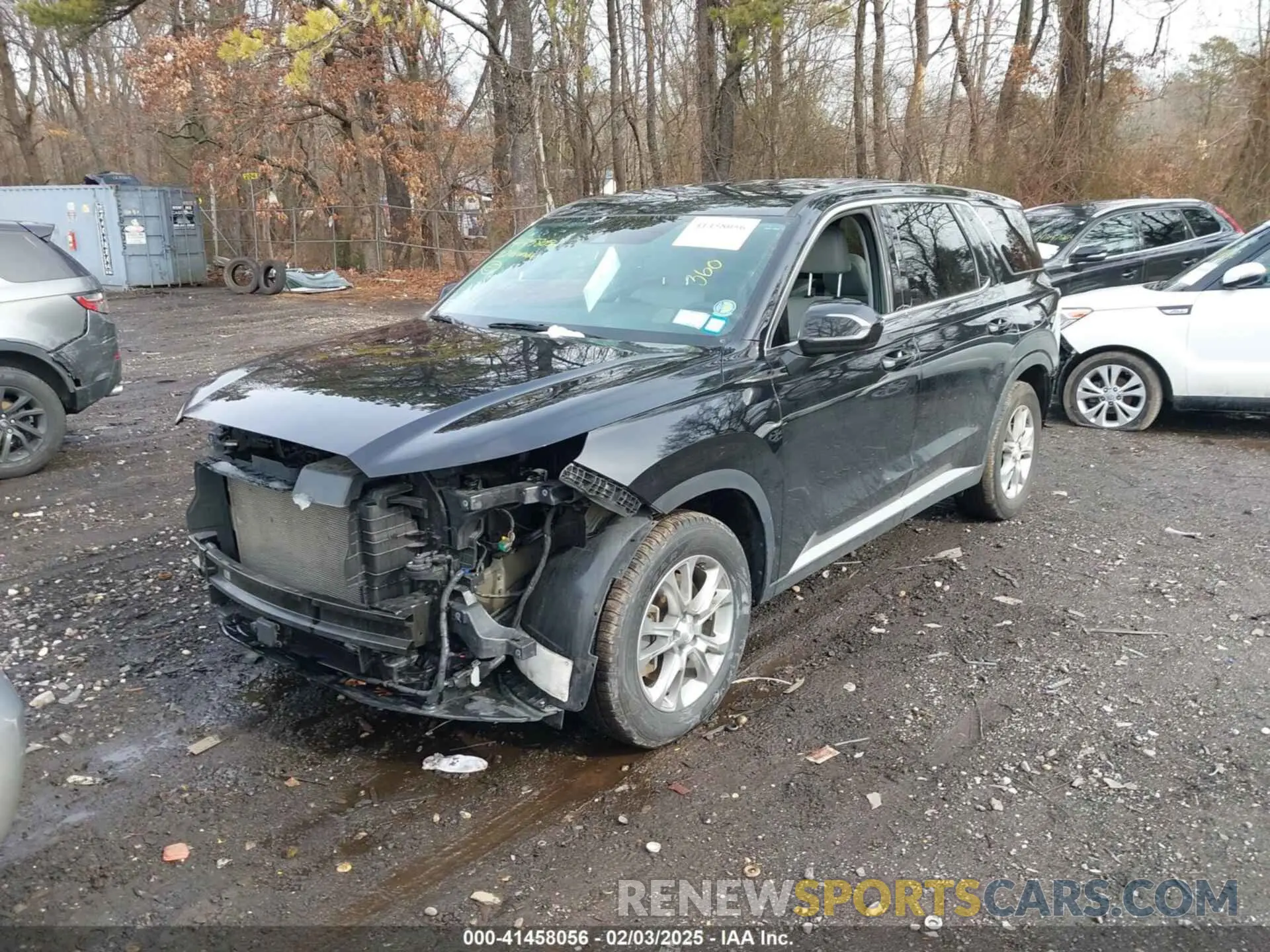 2 Photograph of a damaged car KM8R1DHE9NU393679 HYUNDAI PALISADE 2022