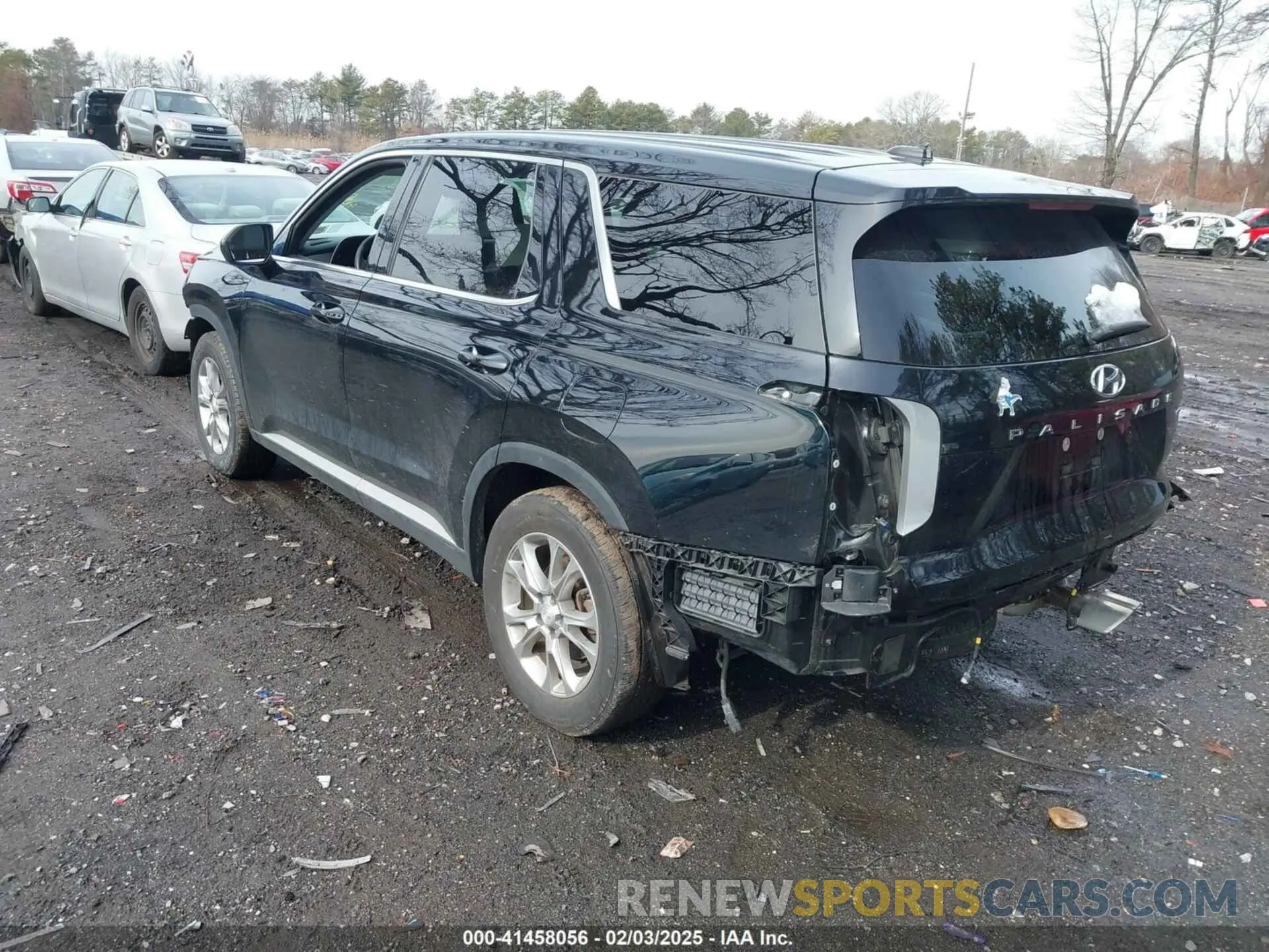 3 Photograph of a damaged car KM8R1DHE9NU393679 HYUNDAI PALISADE 2022