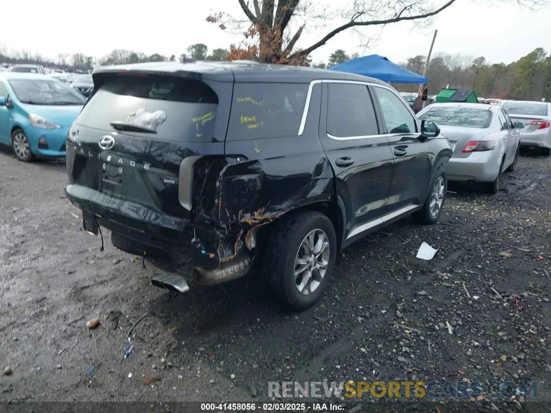 4 Photograph of a damaged car KM8R1DHE9NU393679 HYUNDAI PALISADE 2022
