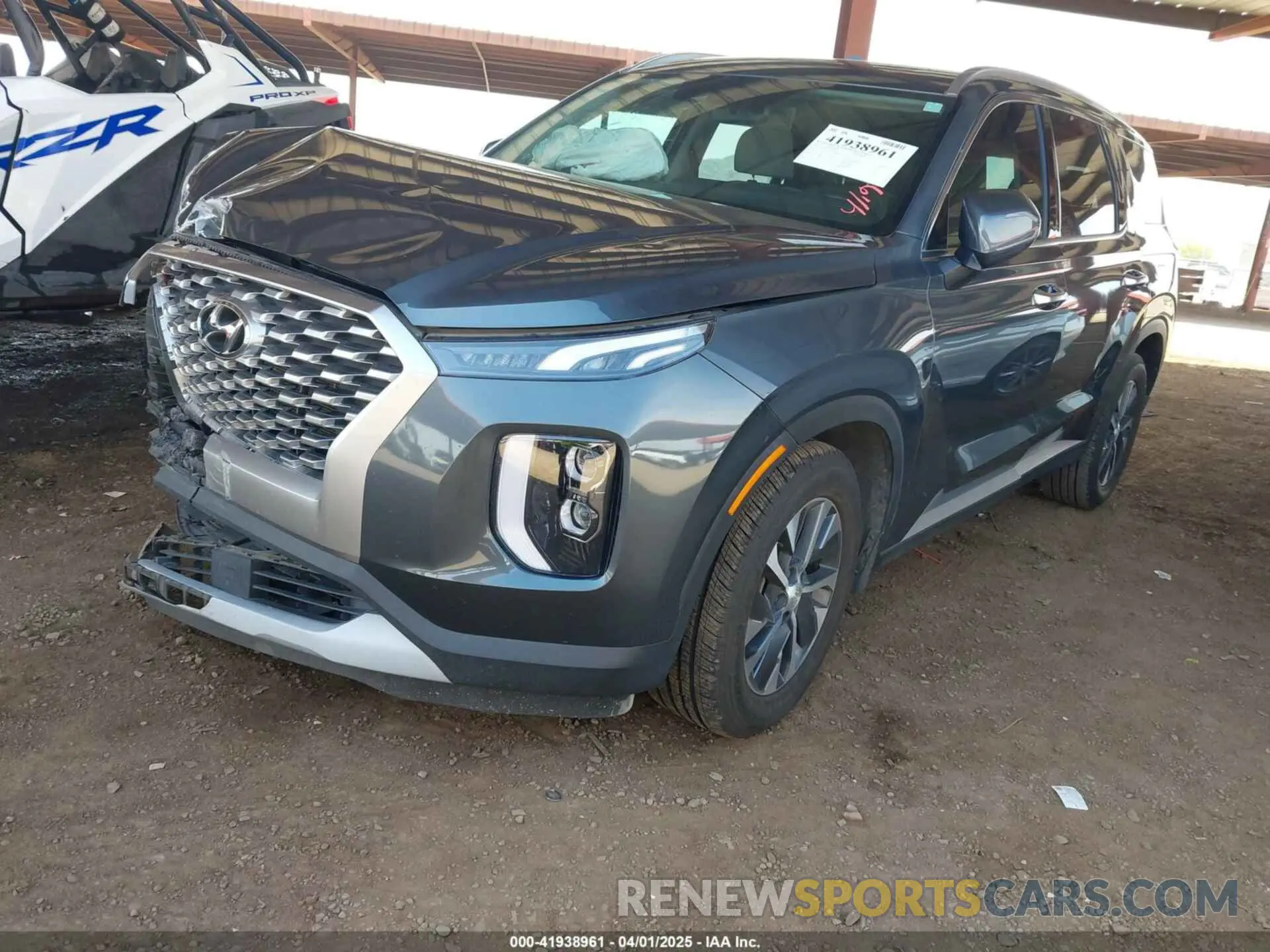 2 Photograph of a damaged car KM8R24HE6NU358742 HYUNDAI PALISADE 2022