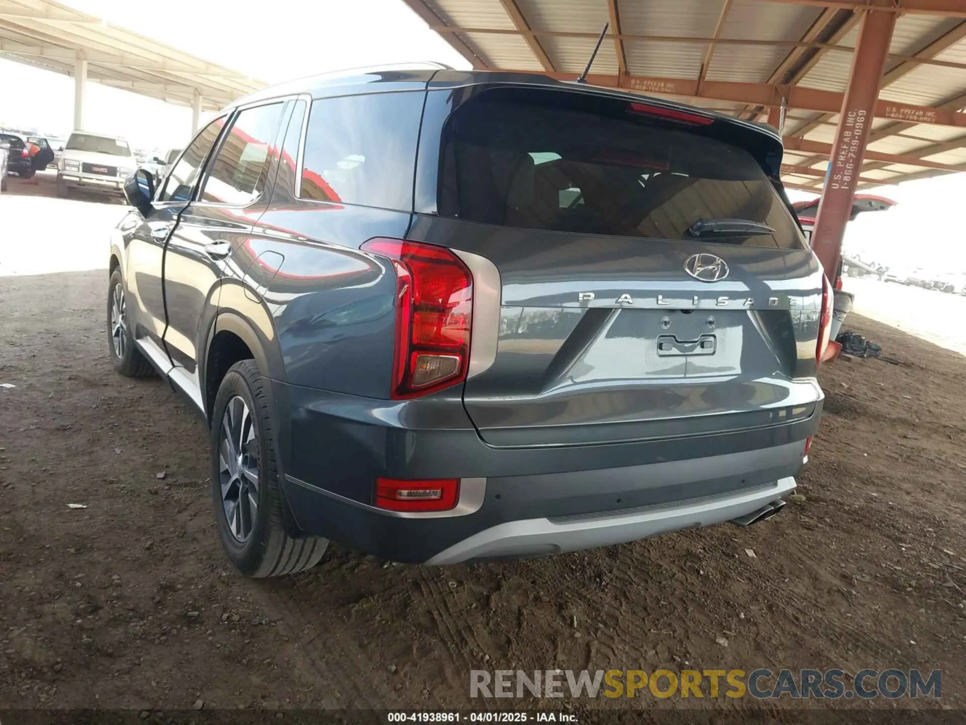 3 Photograph of a damaged car KM8R24HE6NU358742 HYUNDAI PALISADE 2022