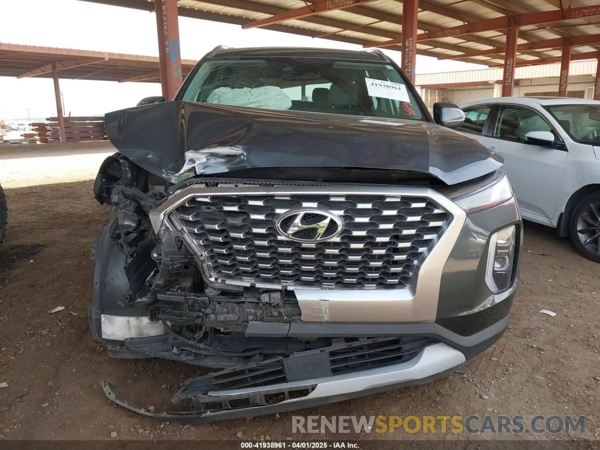 6 Photograph of a damaged car KM8R24HE6NU358742 HYUNDAI PALISADE 2022