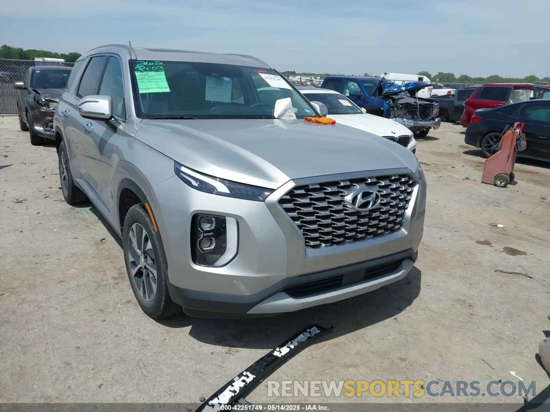 1 Photograph of a damaged car KM8R24HE9NU347959 HYUNDAI PALISADE 2022