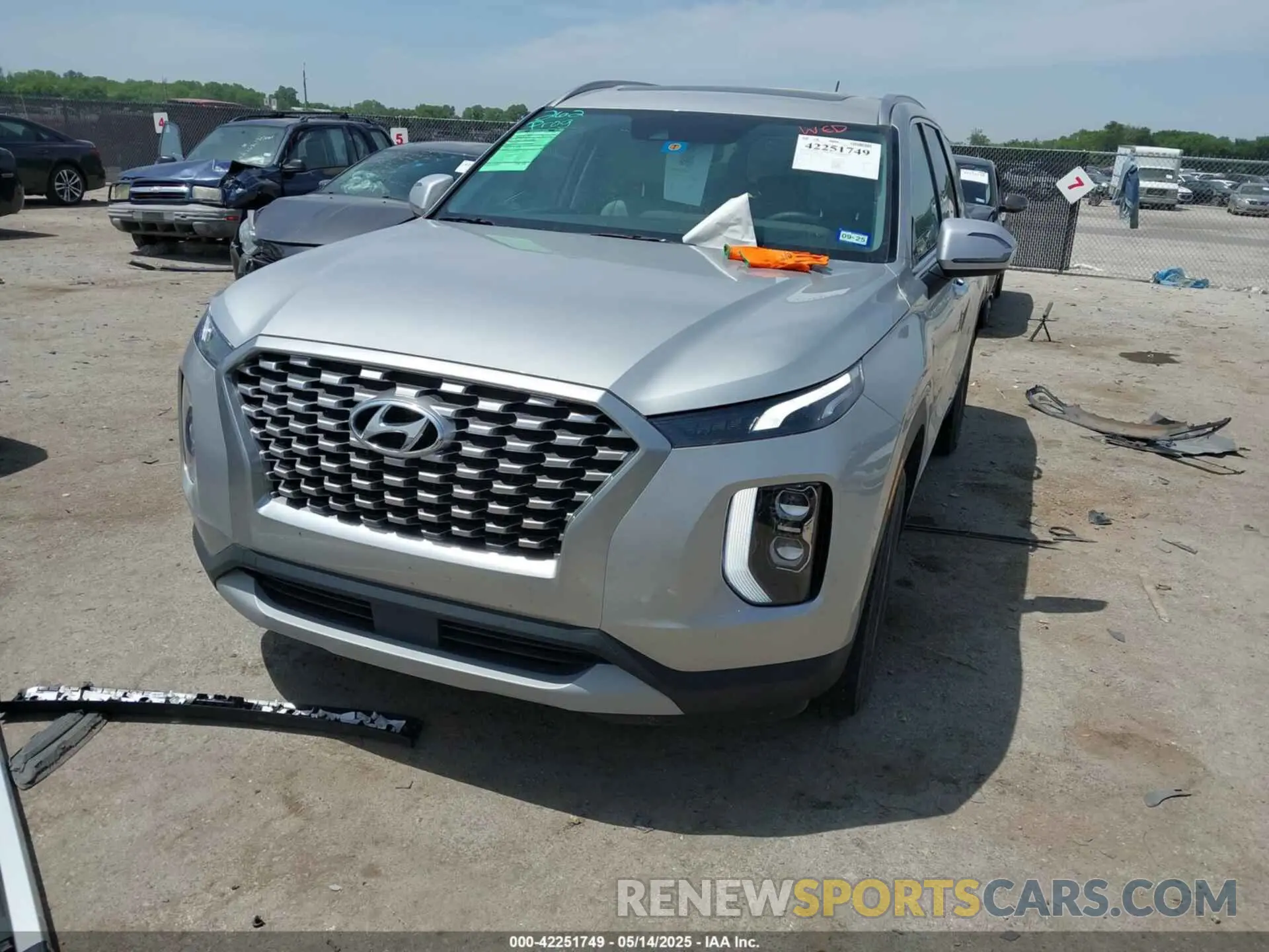 2 Photograph of a damaged car KM8R24HE9NU347959 HYUNDAI PALISADE 2022