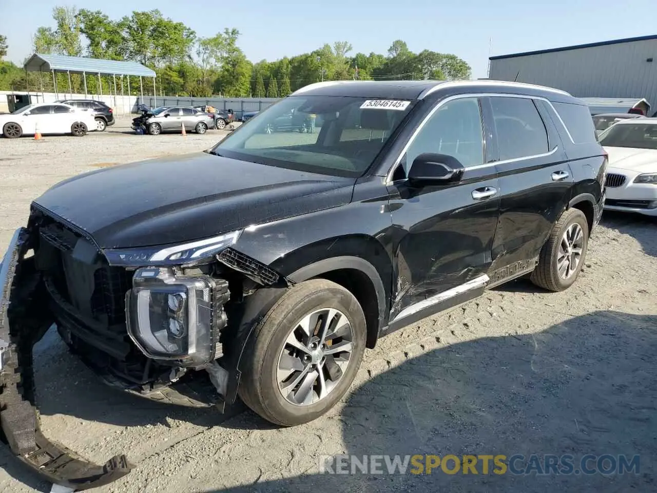 1 Photograph of a damaged car KM8R2DHE2NU336480 HYUNDAI PALISADE 2022