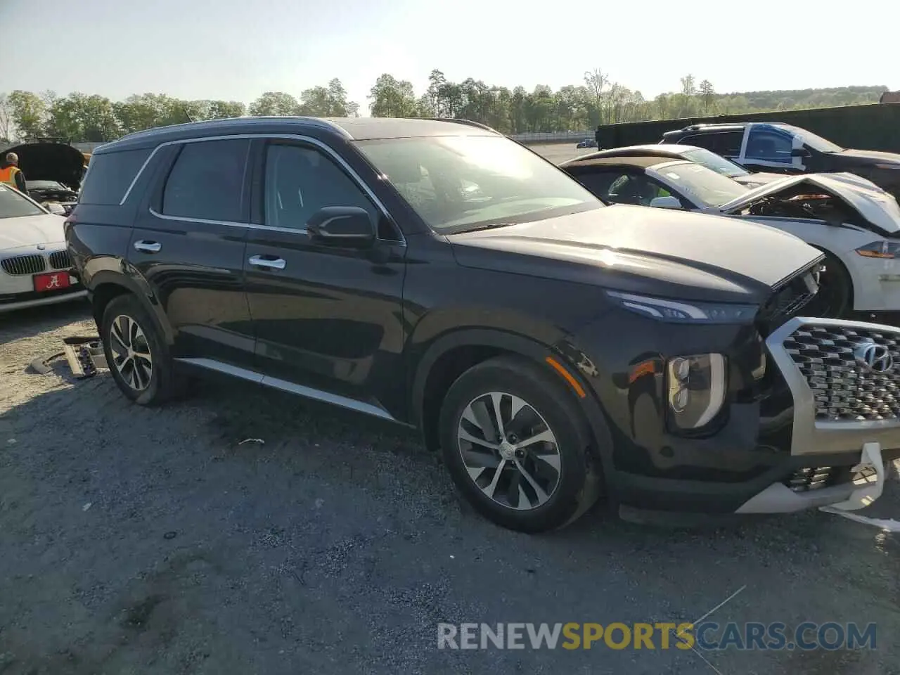 4 Photograph of a damaged car KM8R2DHE2NU336480 HYUNDAI PALISADE 2022