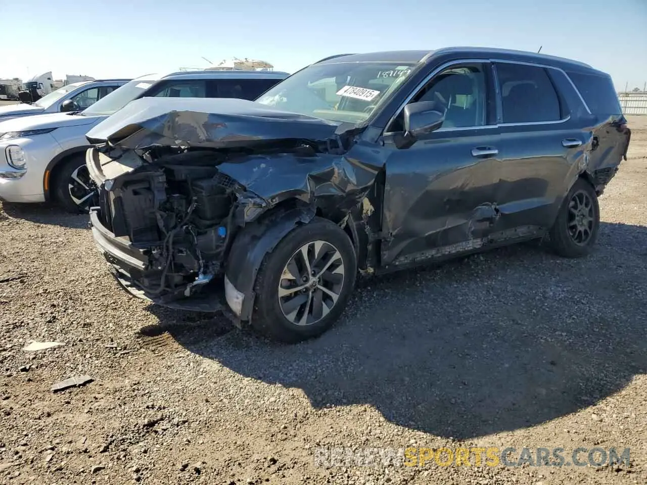 1 Photograph of a damaged car KM8R2DHE6NU453365 HYUNDAI PALISADE 2022