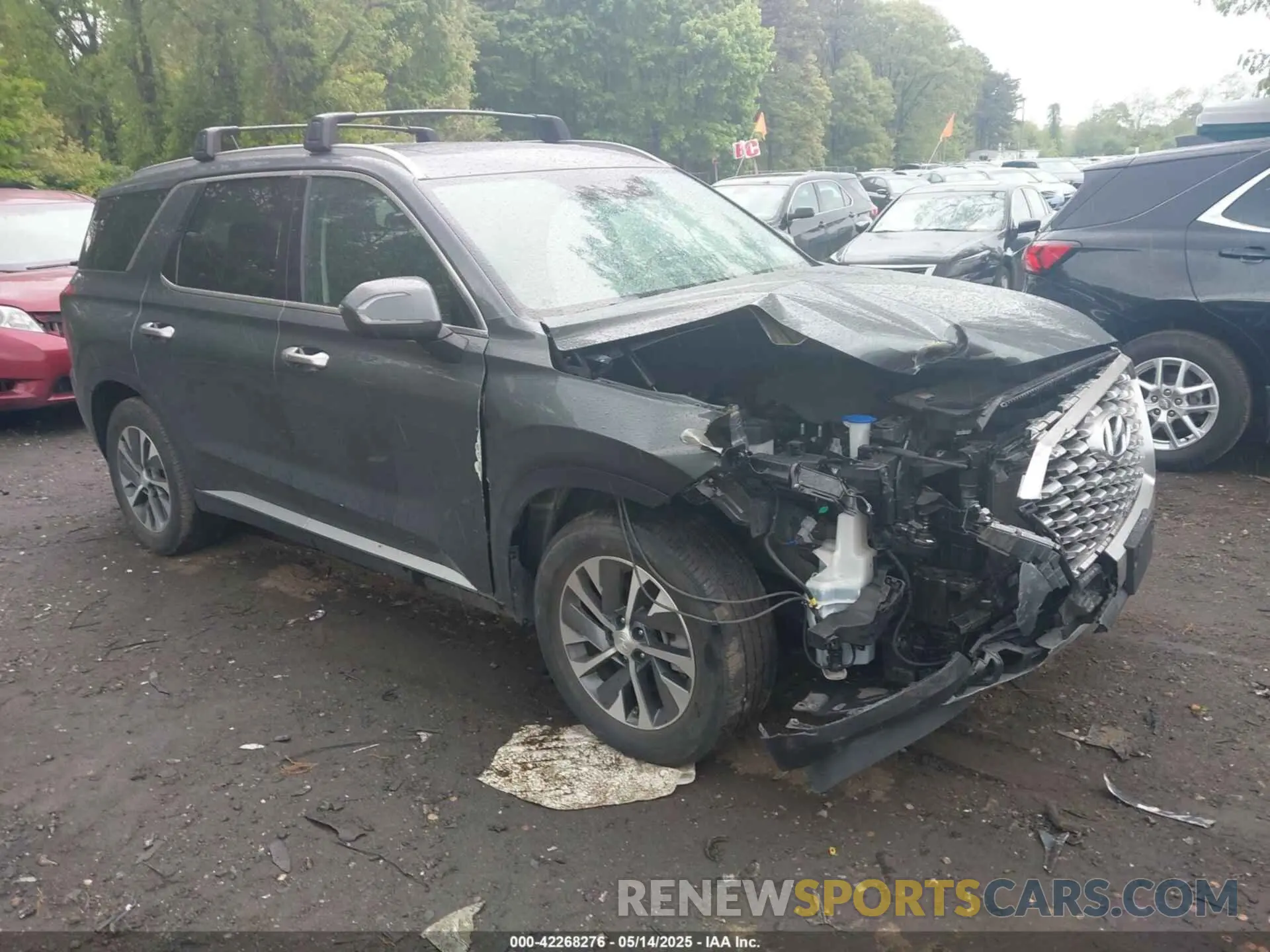 1 Photograph of a damaged car KM8R2DHE6NU464110 HYUNDAI PALISADE 2022