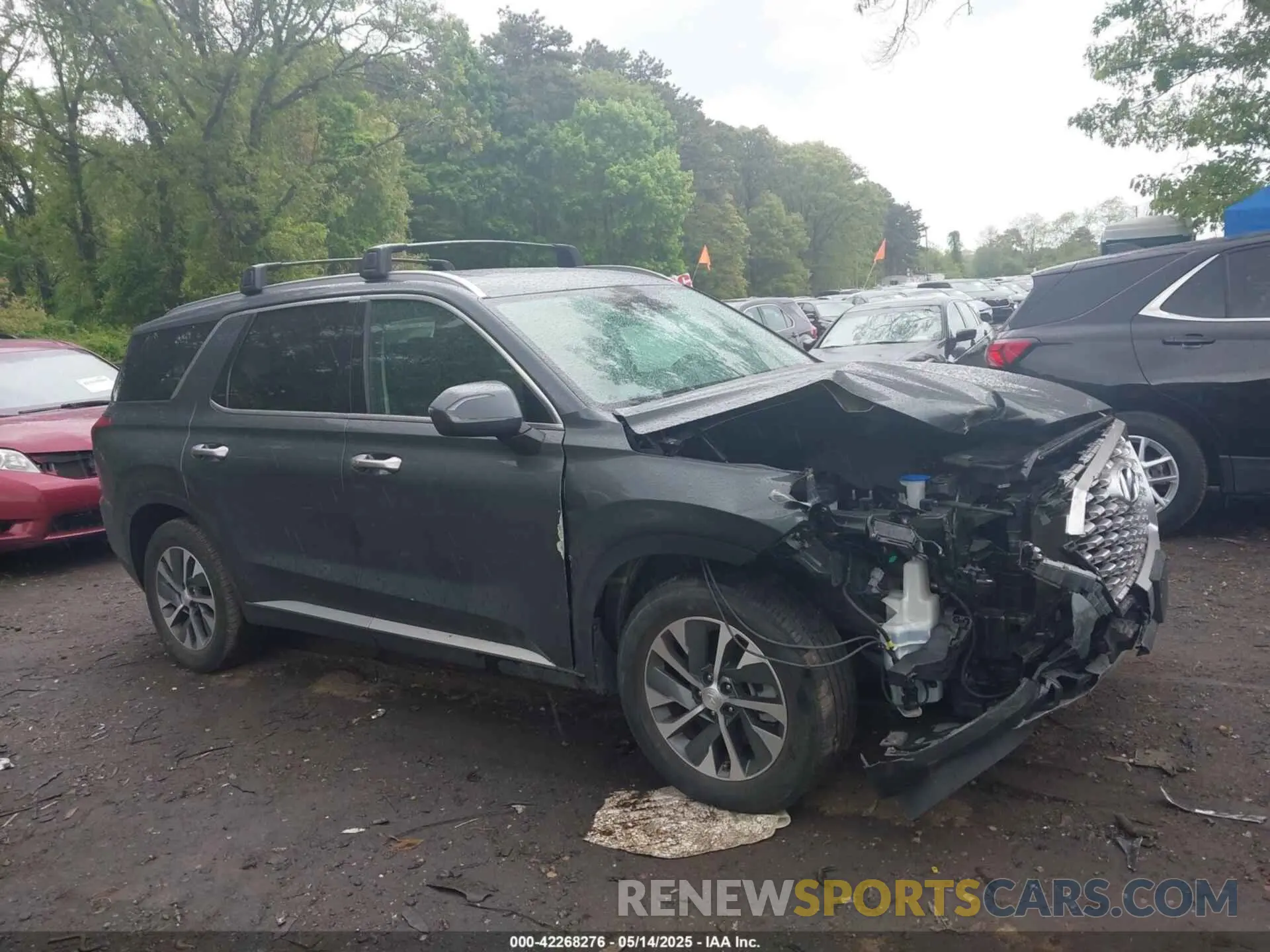 13 Photograph of a damaged car KM8R2DHE6NU464110 HYUNDAI PALISADE 2022