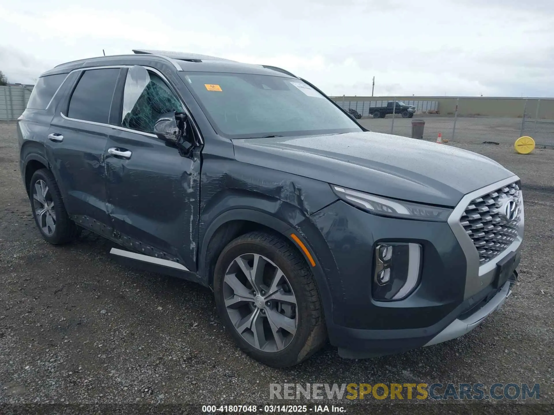 1 Photograph of a damaged car KM8R34HE7NU360772 HYUNDAI PALISADE 2022