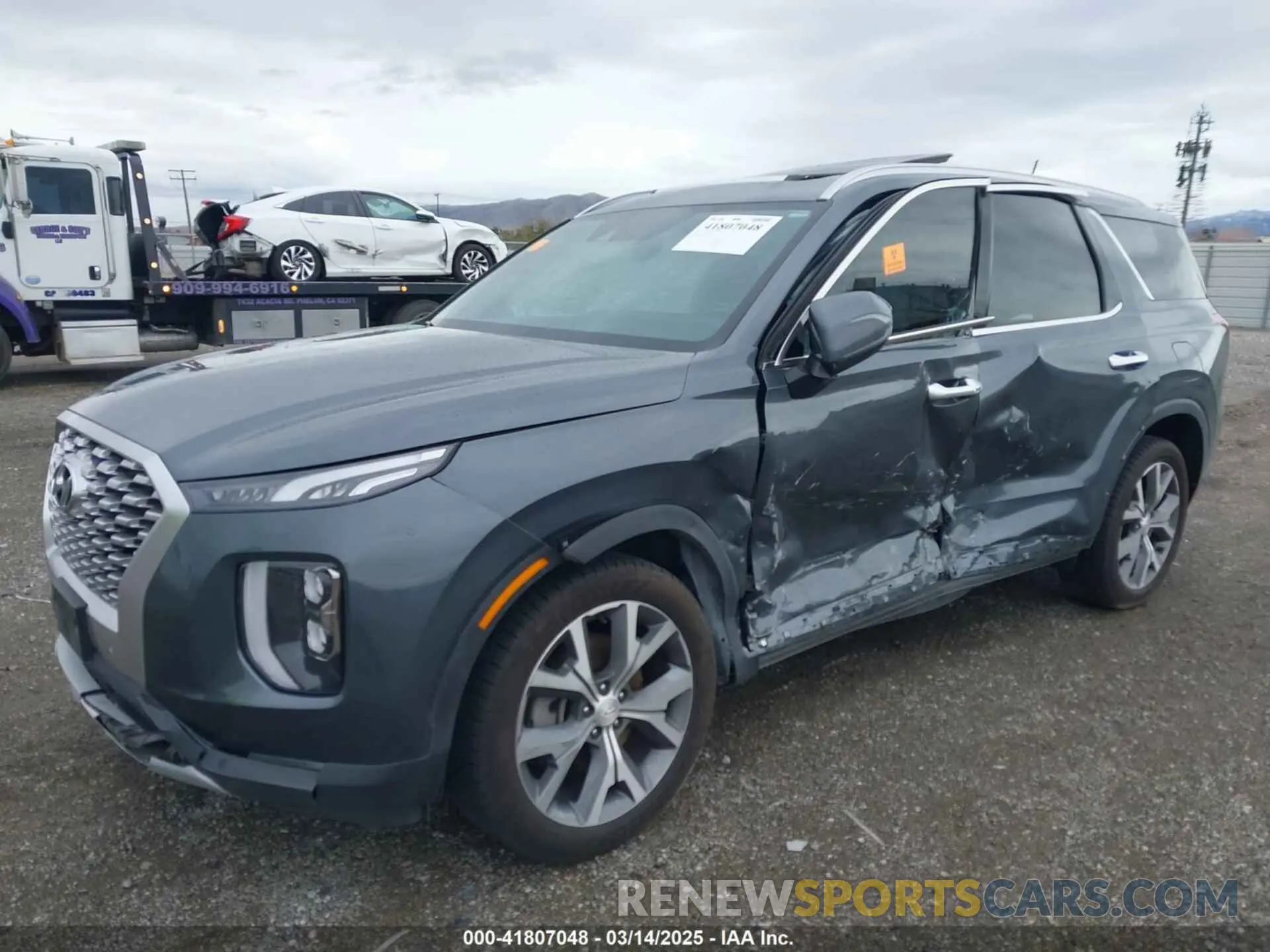 2 Photograph of a damaged car KM8R34HE7NU360772 HYUNDAI PALISADE 2022