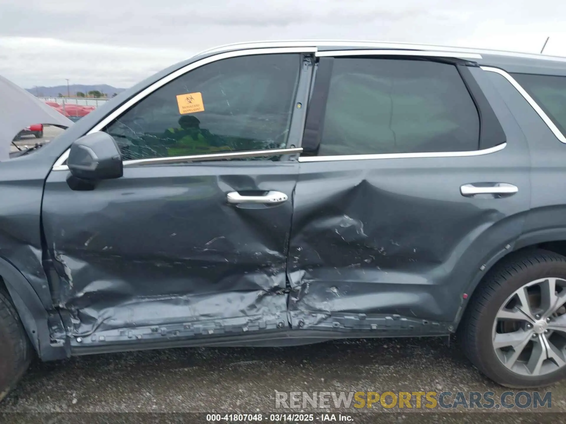 6 Photograph of a damaged car KM8R34HE7NU360772 HYUNDAI PALISADE 2022