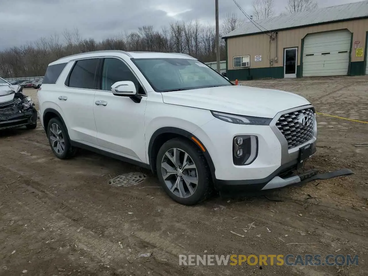 4 Photograph of a damaged car KM8R3DHE0NU385612 HYUNDAI PALISADE 2022