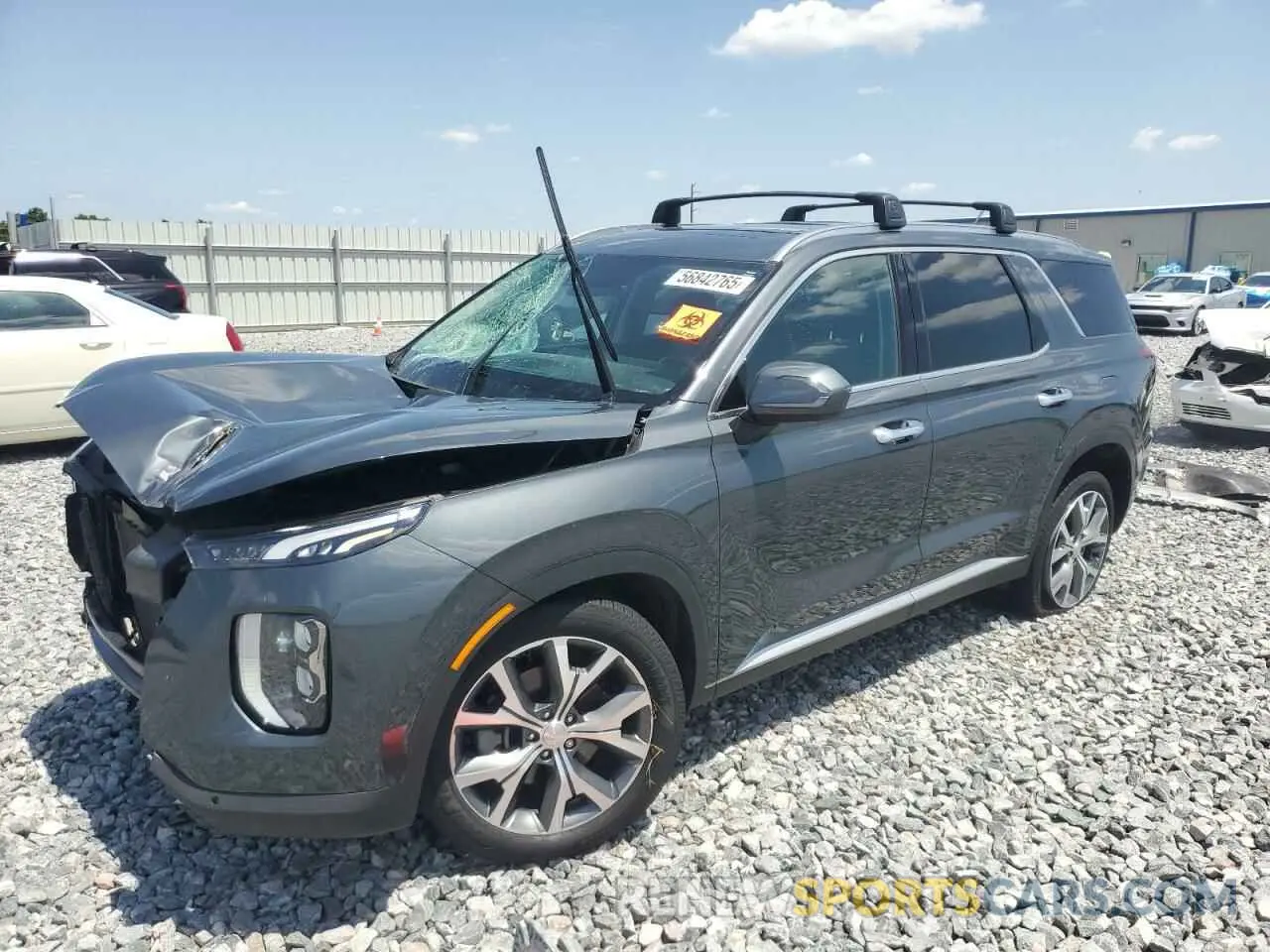 1 Photograph of a damaged car KM8R3DHE2NU391329 HYUNDAI PALISADE 2022