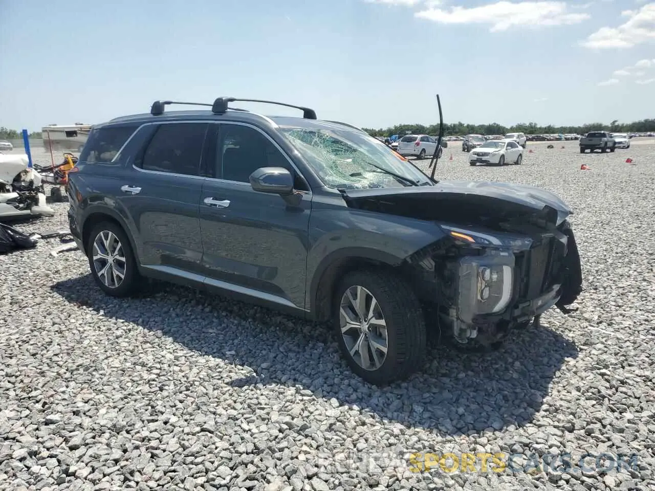 4 Photograph of a damaged car KM8R3DHE2NU391329 HYUNDAI PALISADE 2022