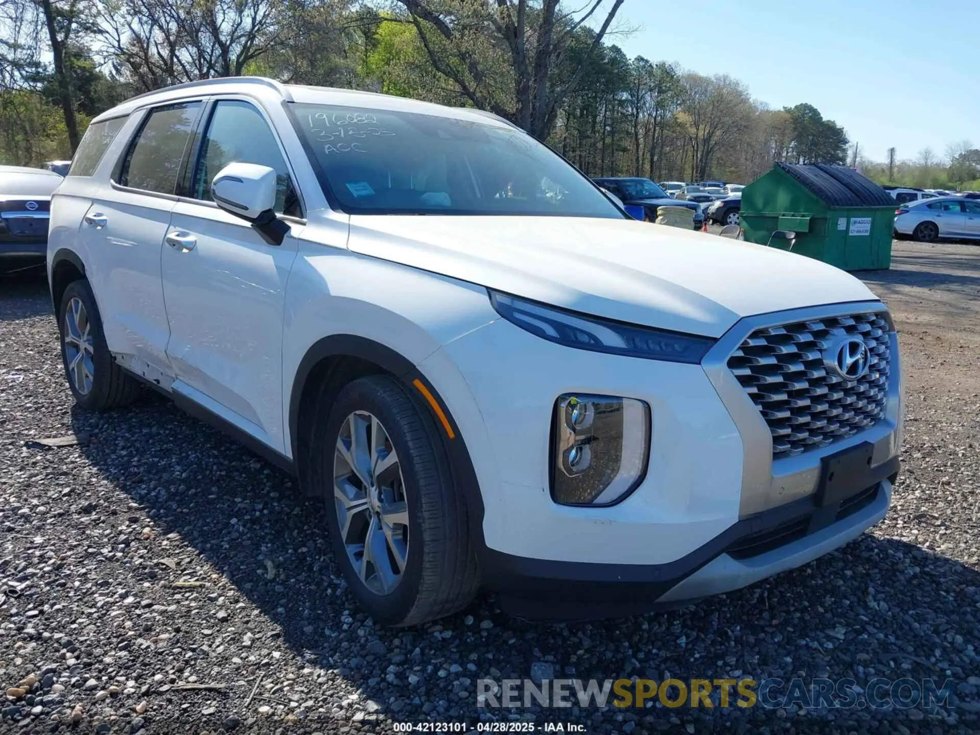 1 Photograph of a damaged car KM8R3DHE3NU362227 HYUNDAI PALISADE 2022