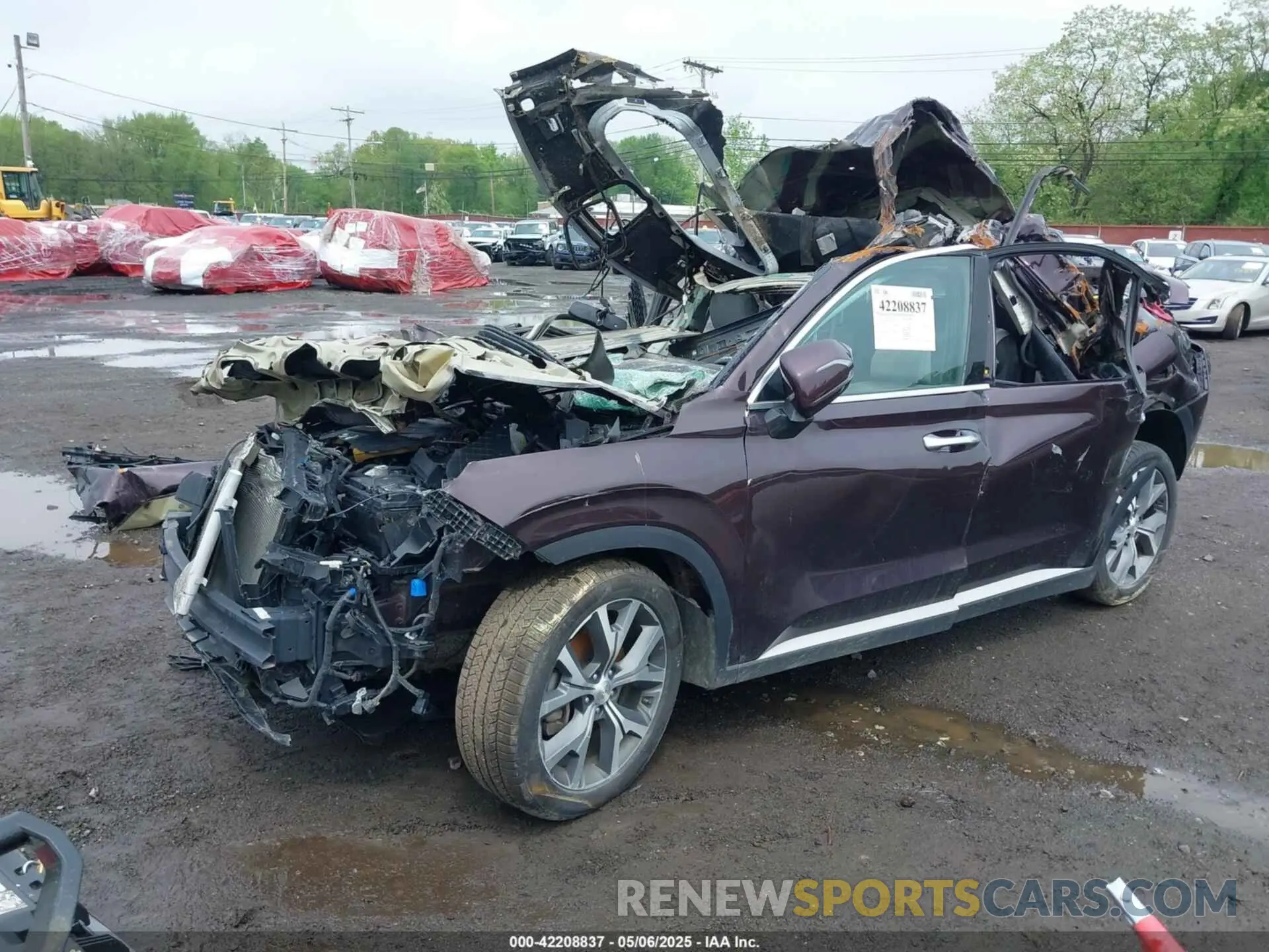 2 Photograph of a damaged car KM8R3DHE6NU379149 HYUNDAI PALISADE 2022
