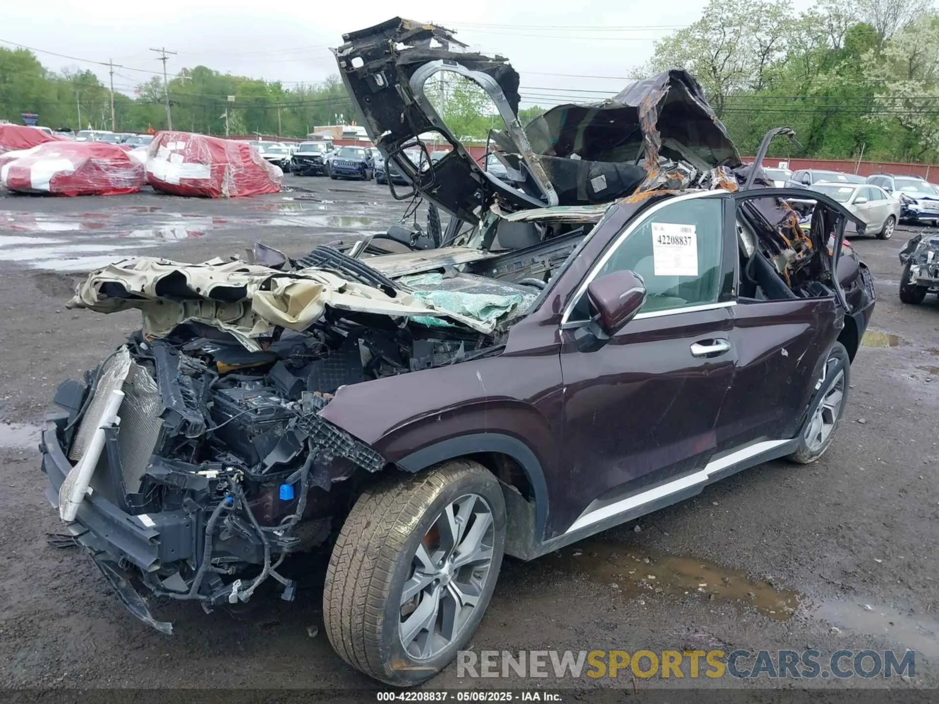 6 Photograph of a damaged car KM8R3DHE6NU379149 HYUNDAI PALISADE 2022