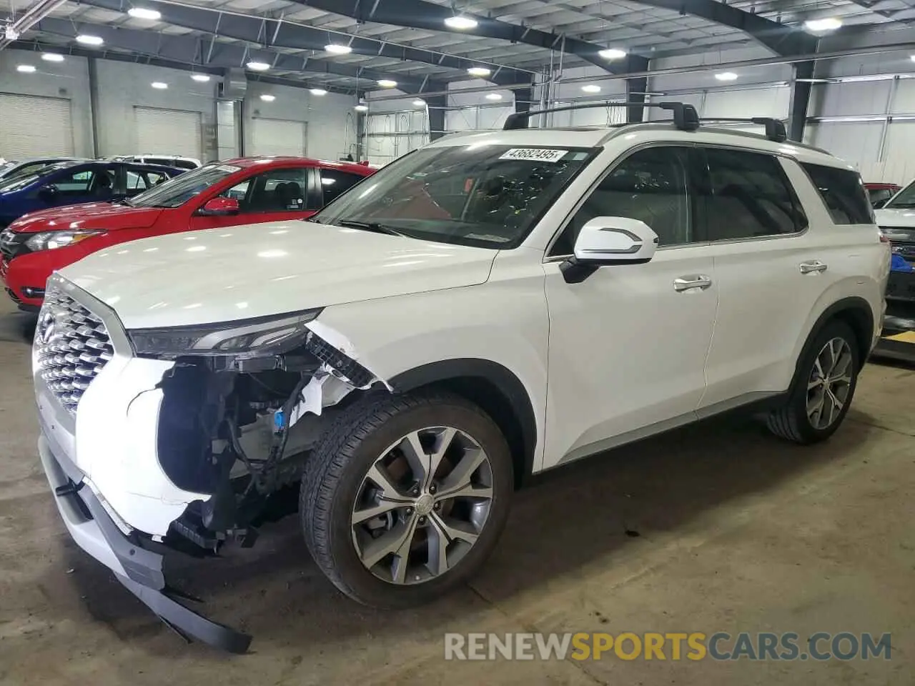 1 Photograph of a damaged car KM8R44HE0NU412059 HYUNDAI PALISADE 2022